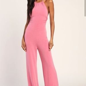LULUS PINK JUMPSUIT